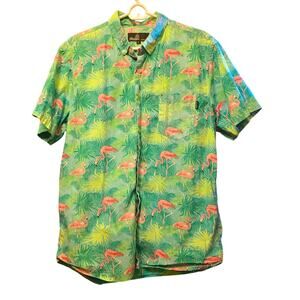 Molokai Surf Club Flamingo Button Down Shirt